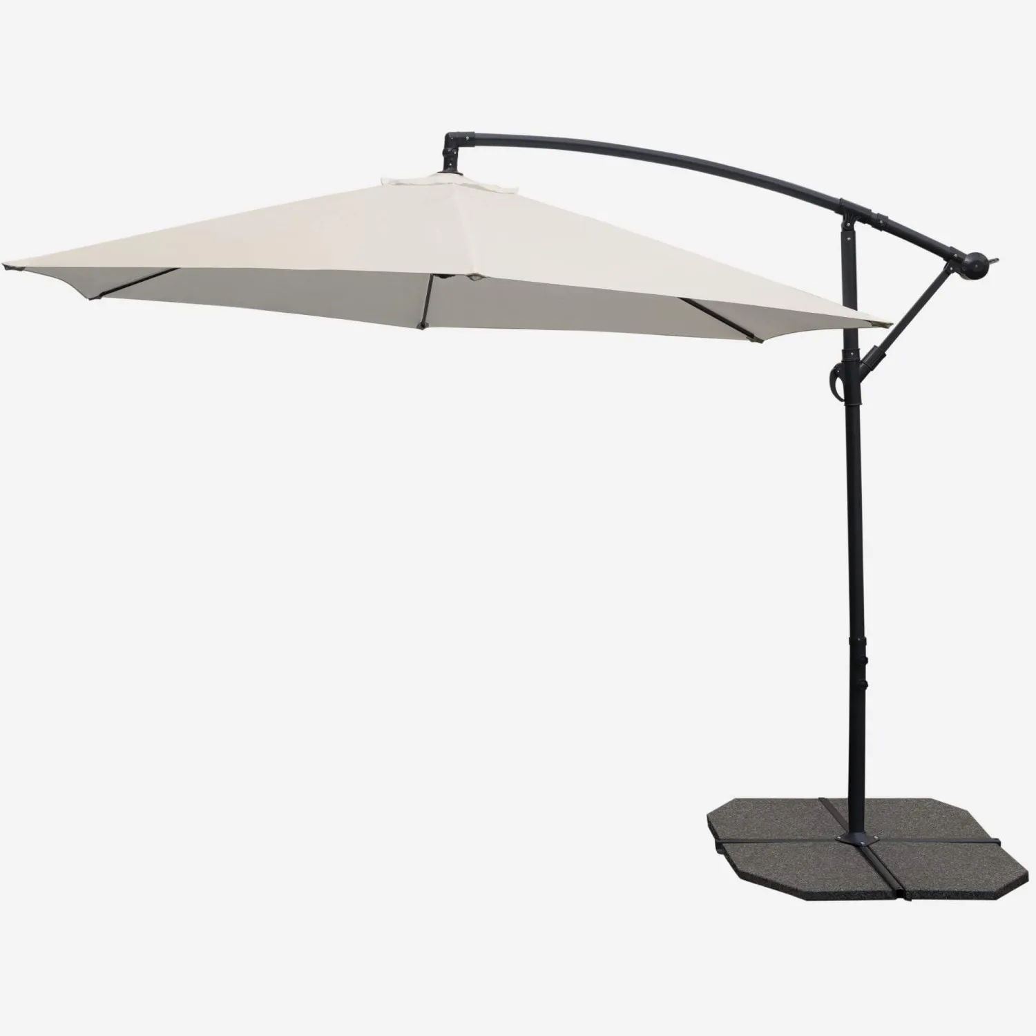 Parasol excéntrico - 300 cm - Crudo