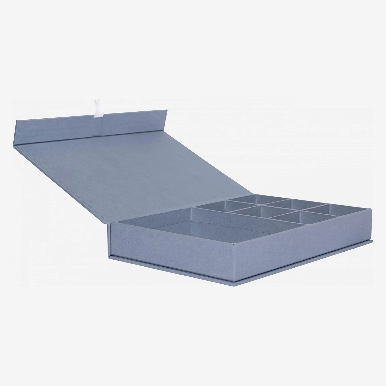 Caixa de joalharia em cartão – 26,5 x 5 x 19 cm – Azul - 5