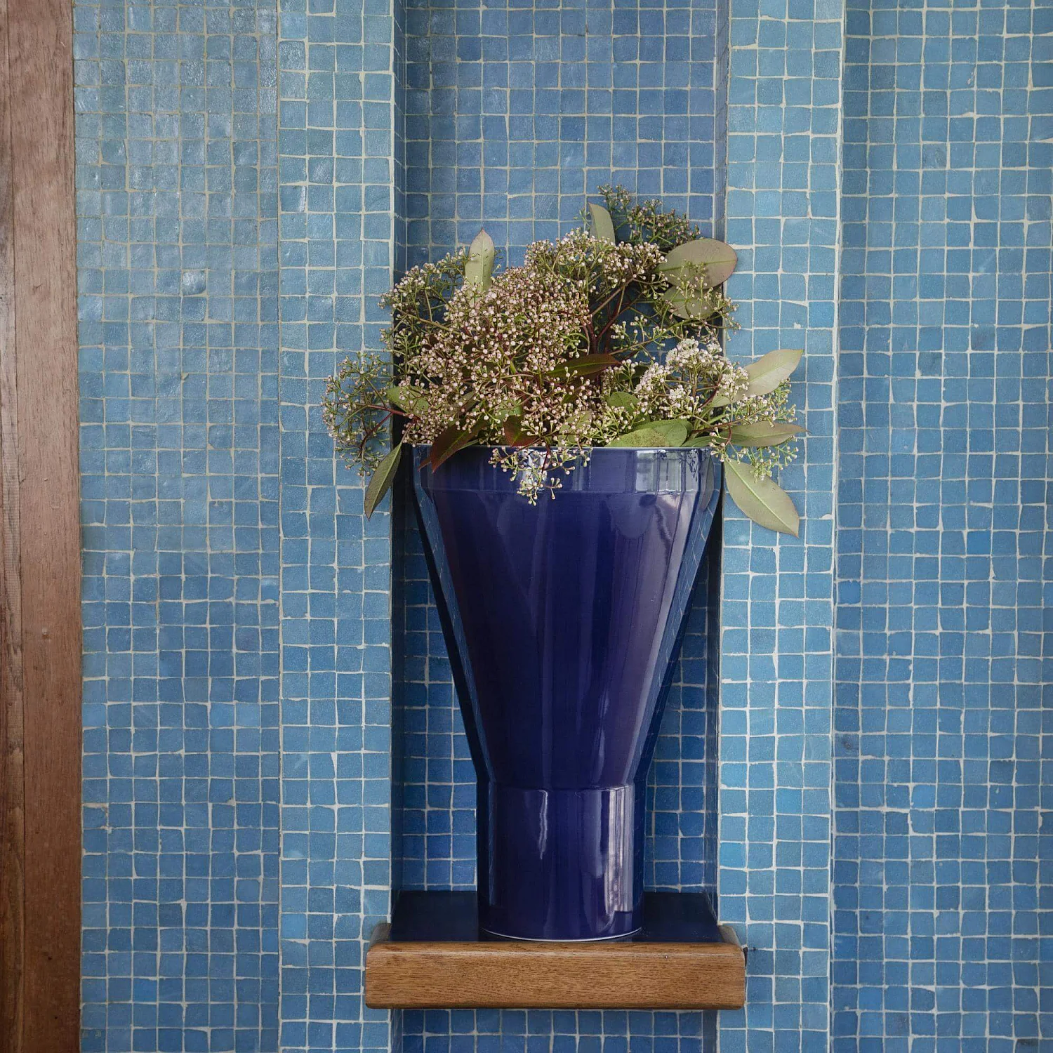 Vase en grès - 24 x 38 cm - Bleu - Design by Frédéric Sofia - 1