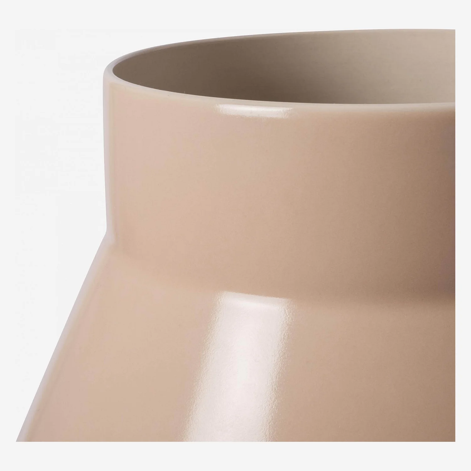 Jarrón de gres - 25 x 16 cm - Rosa - 2