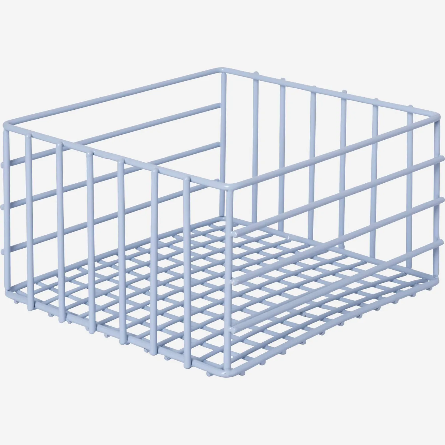 Panier de rangement en métal - 15 x 9 cm - Bleu