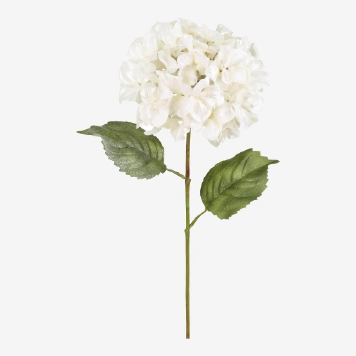 Weißer Hortensienzweig - 68 cm