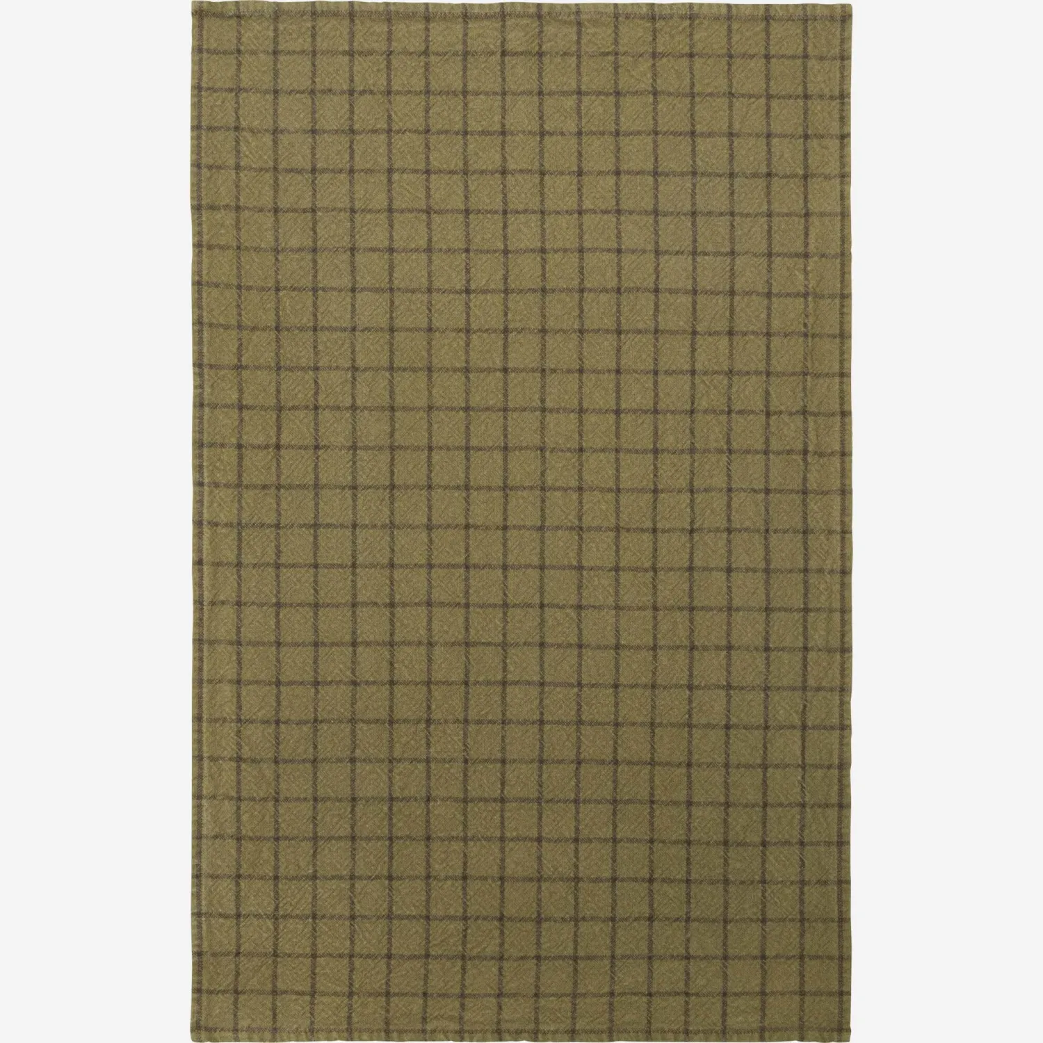 Theedoek van katoen en hennep - 45 x 70 cm - Groen
