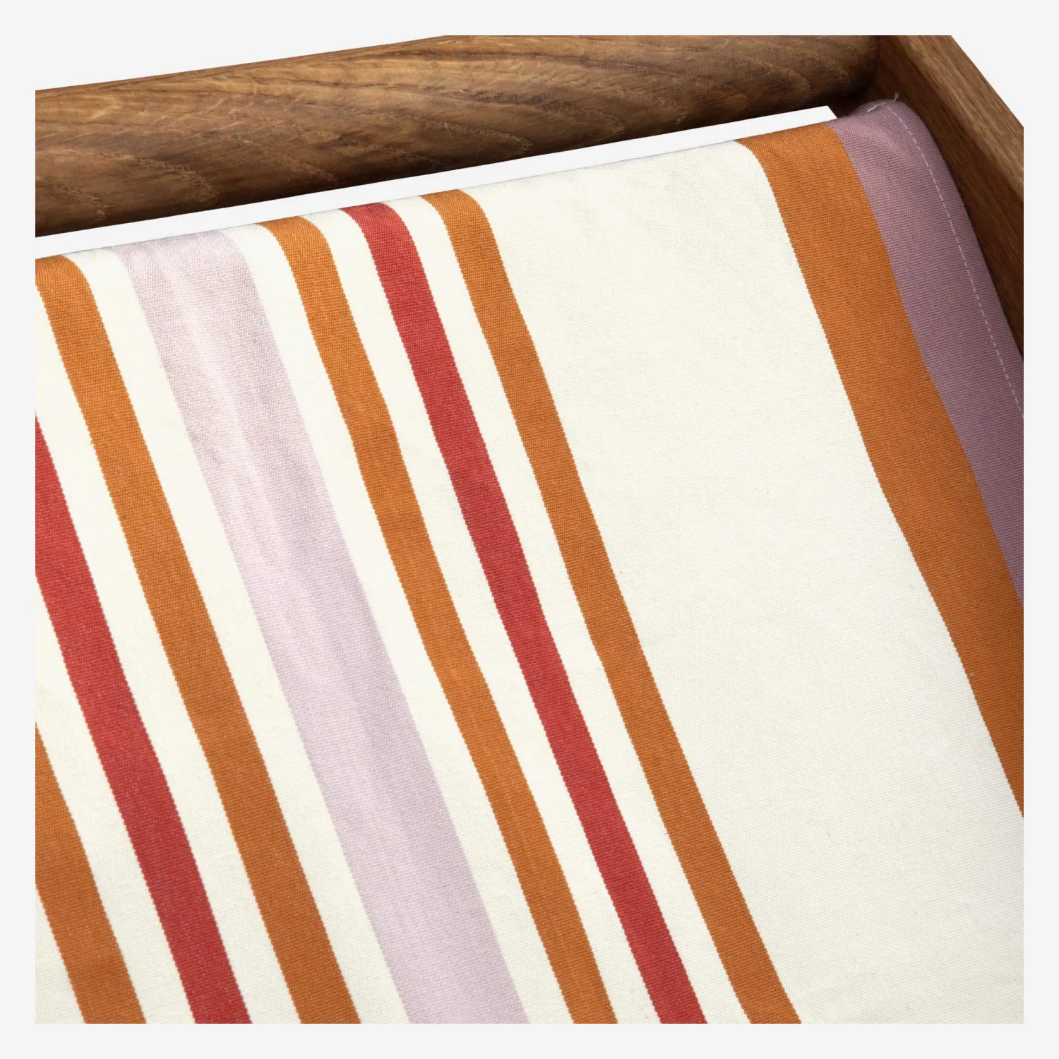 Katoenen doek voor ligstoel - Oranje strepen - Motief by Artiga (structuur apart verkocht) - 5