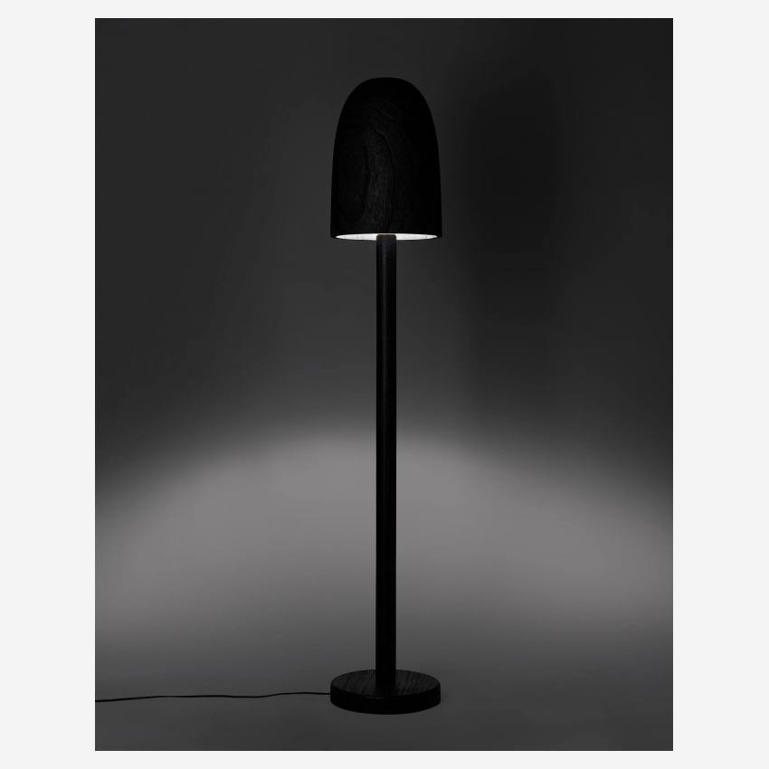 Lampadaire en bois - Noir - 156 cm