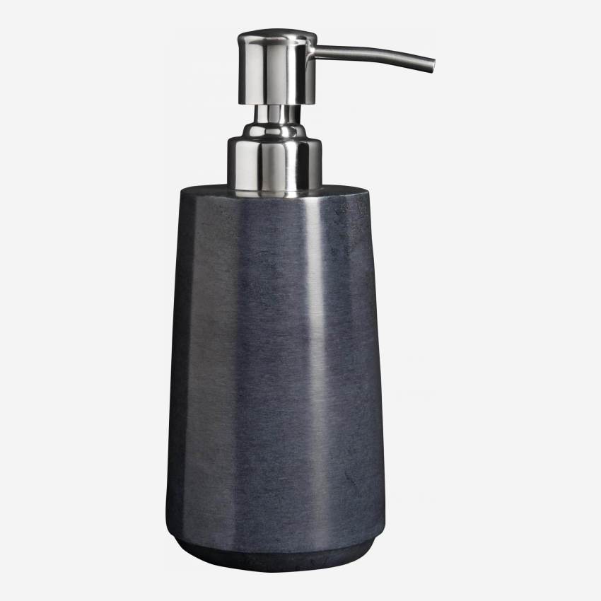 Grey soapstone soap dispenser