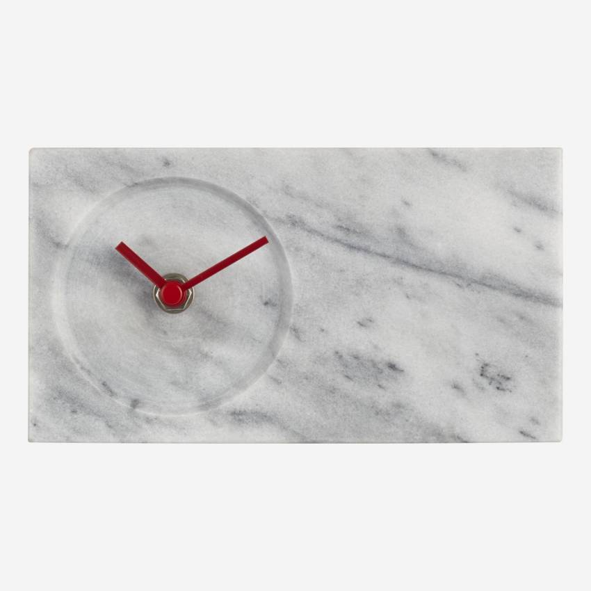 Marble table clock