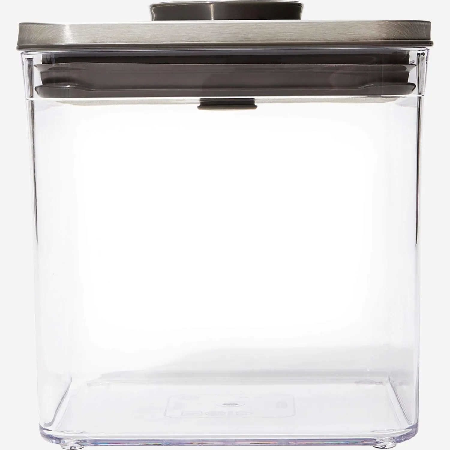 Bewaardoos Pop met vierkante basis en rvs afwerking - 2,6 L
