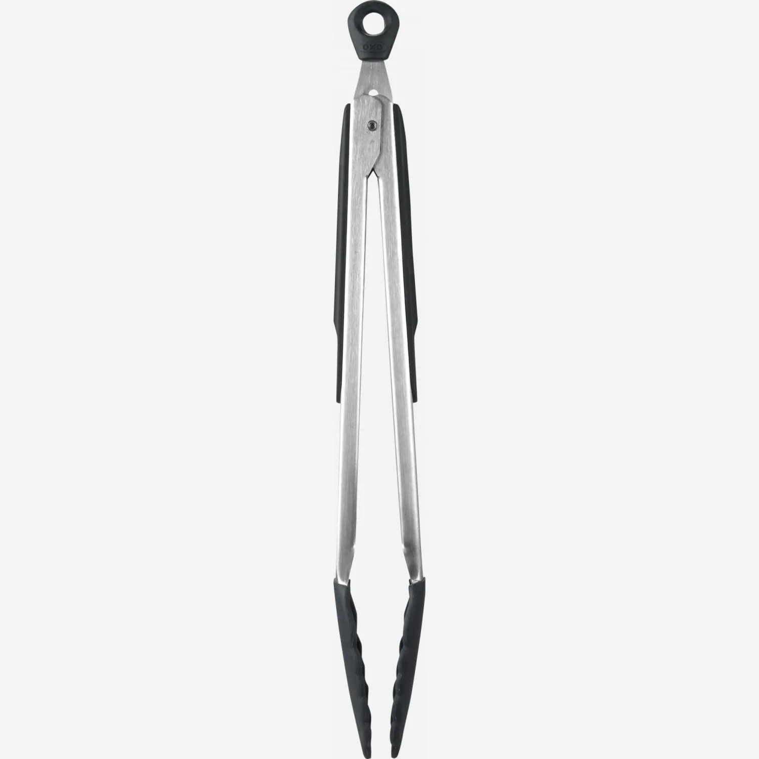 Pinça de cozinha em aço e silicone - 30 cm