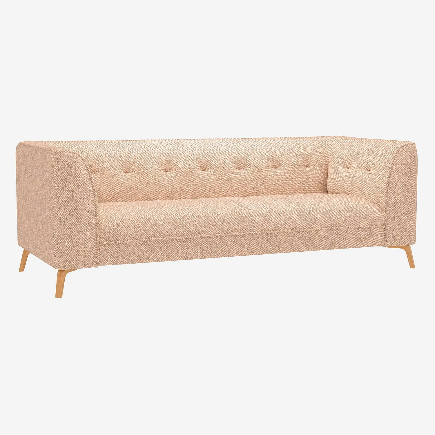 Canapé 3 places en tissu Bellagio - Orange aurore - 2