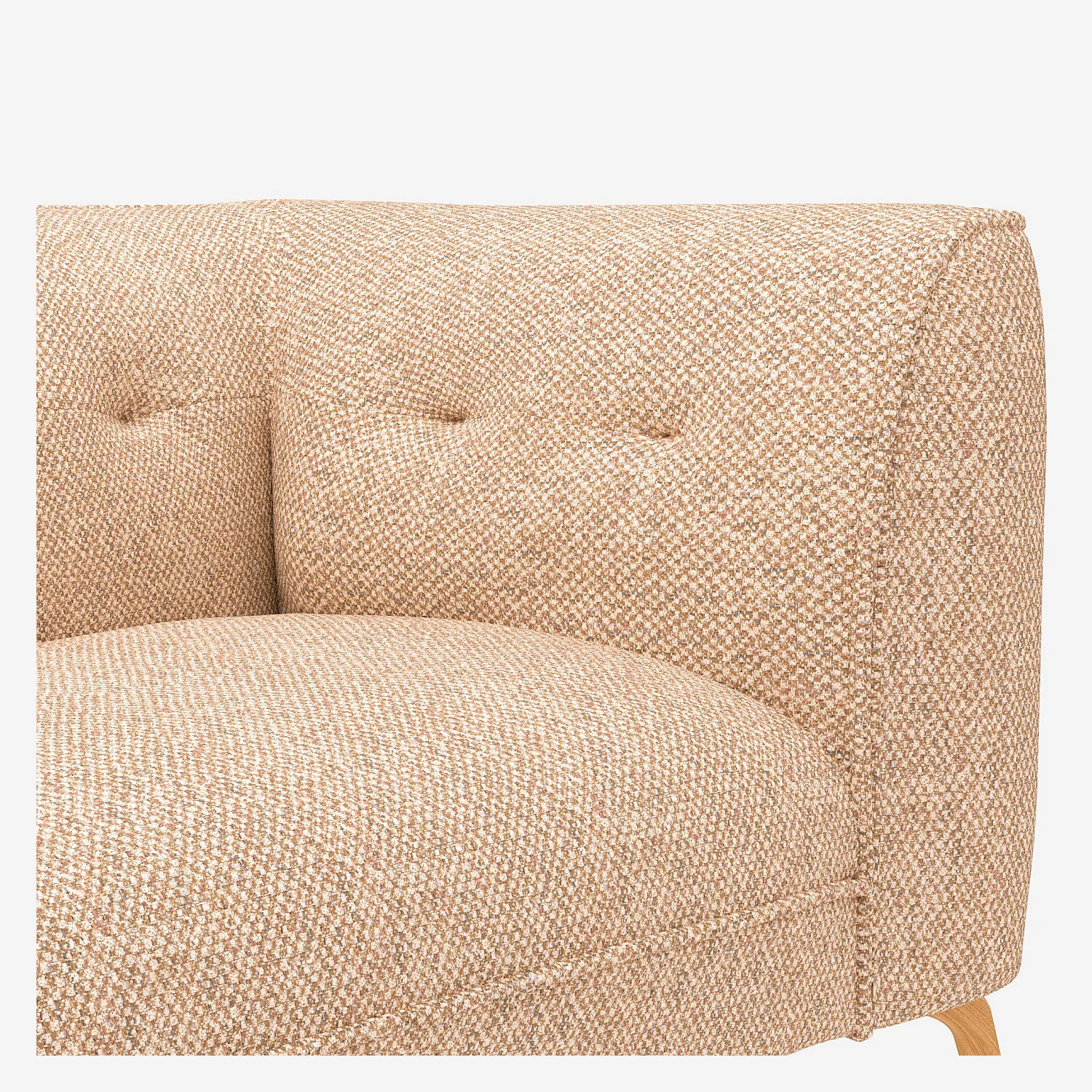 Canapé 3 places en tissu Bellagio - Orange aurore - 4