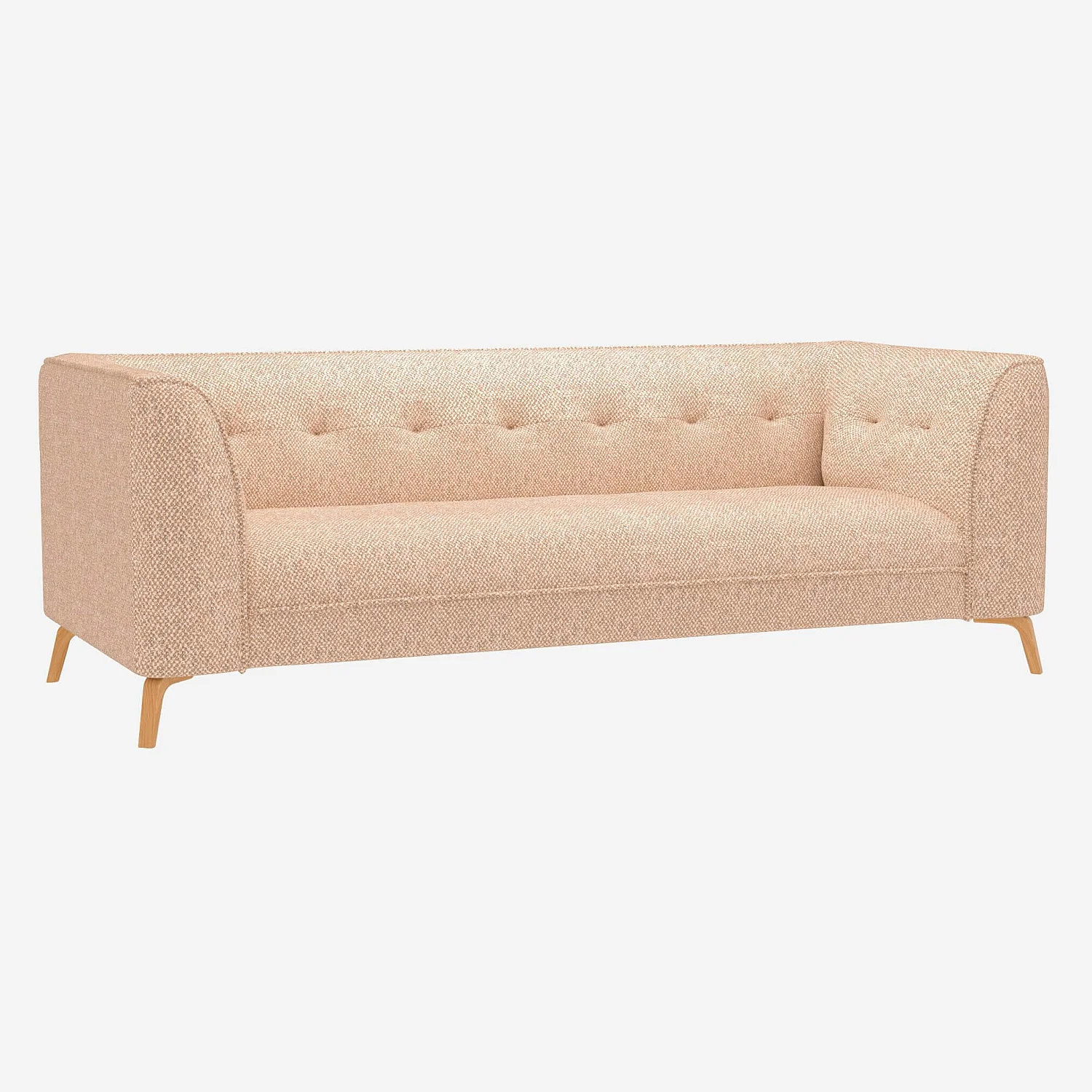 Canapé 3 places en tissu Bellagio - Orange aurore - 4