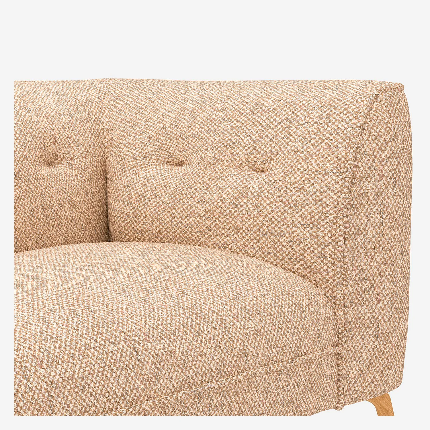 Canapé 3 places en tissu Bellagio - Orange aurore - 3