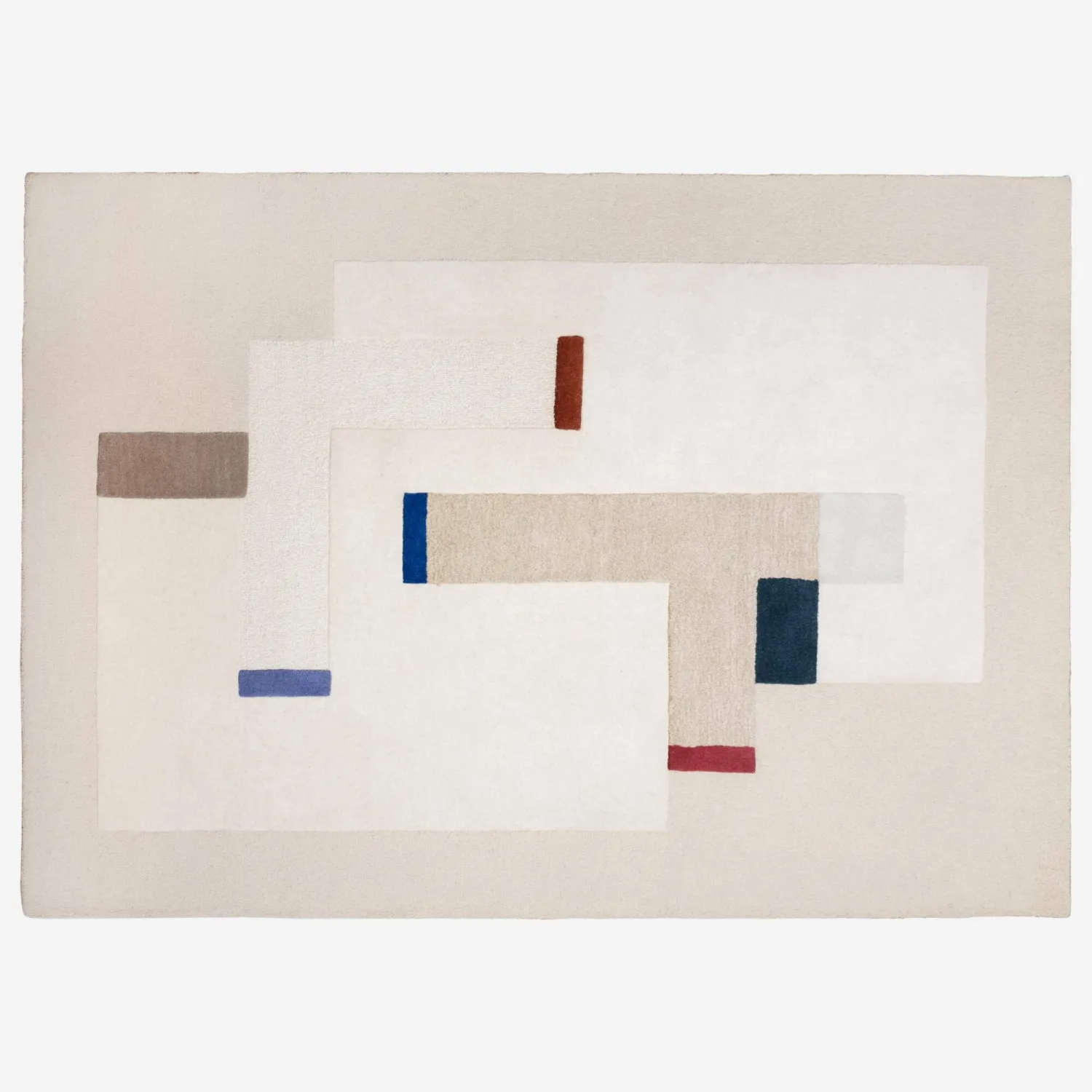 Tapis tufté en laine - 240 x 170 cm - Beige - Design by Floriane Jacques