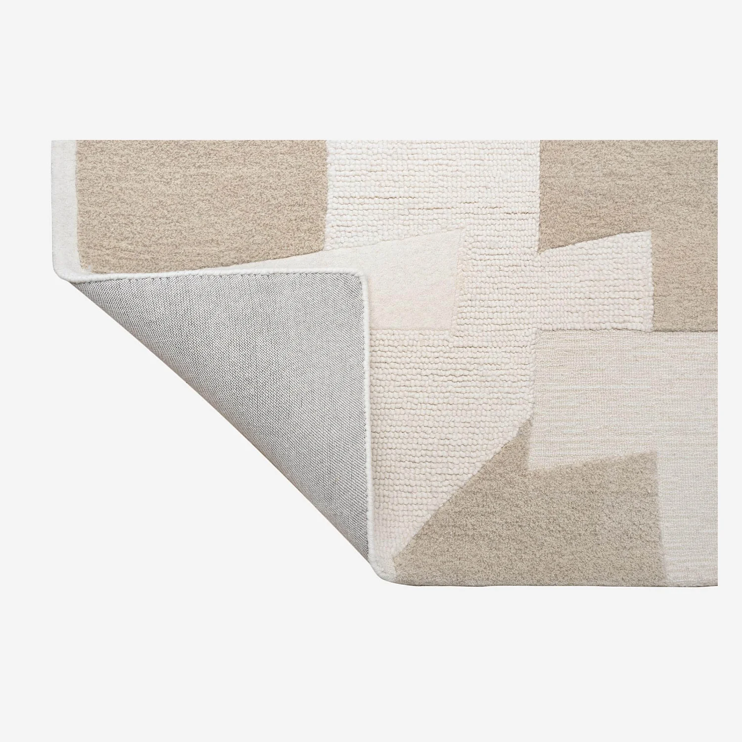 Met de hand getuft tapijt van wol - 170 x 240 cm - Beige - Design by Floriane Jacques - 3