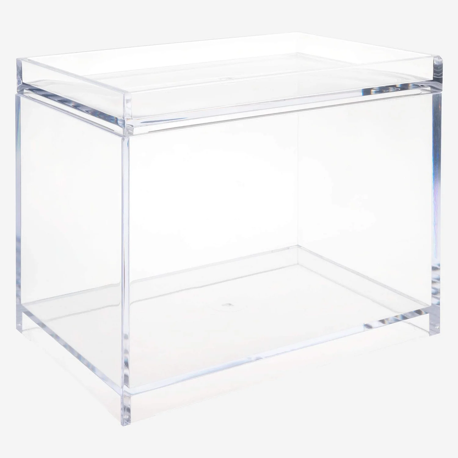 Boîte avec couvercle - 14 x 17 x 21 cm - Transparent - 2