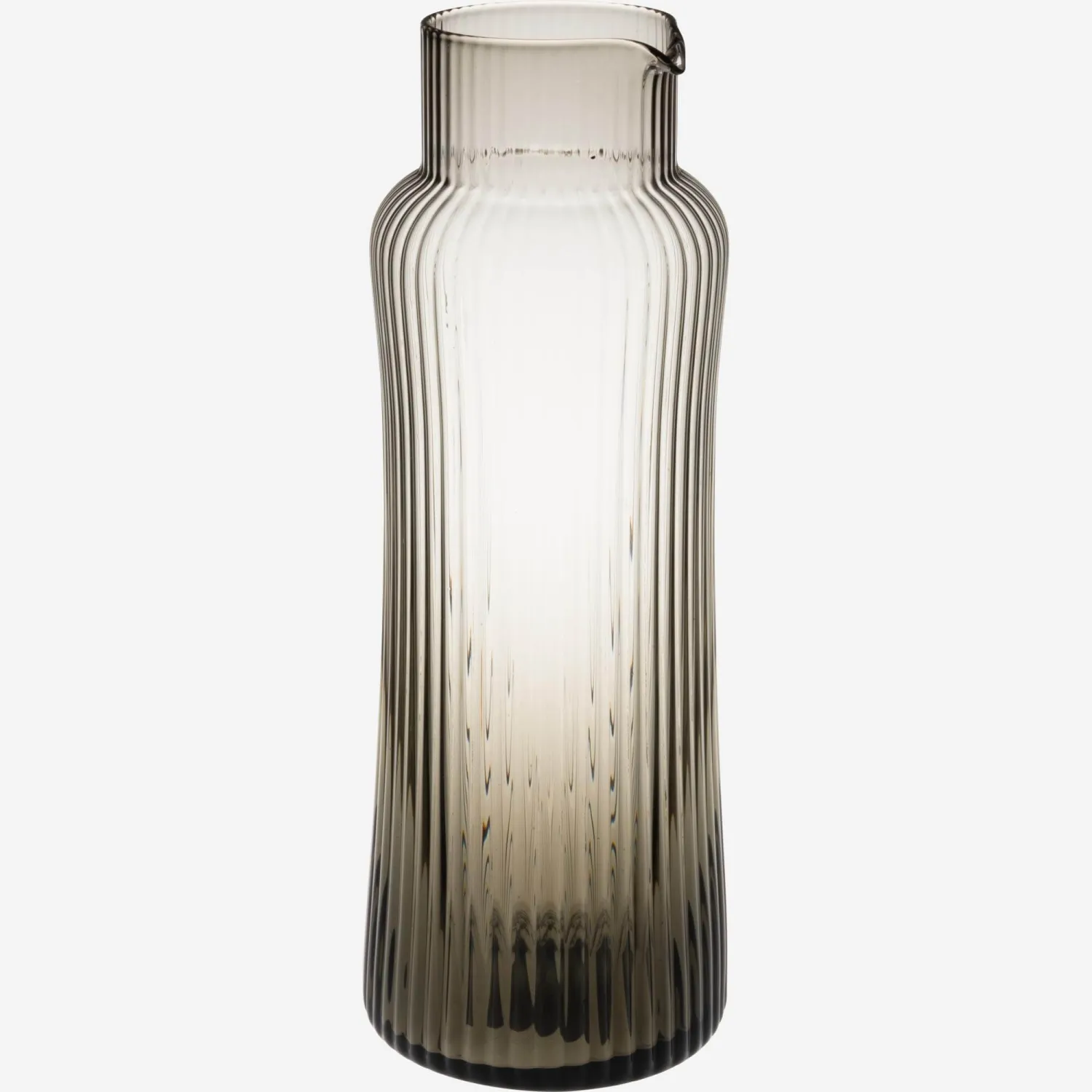Carafe en verre fumé - Gris