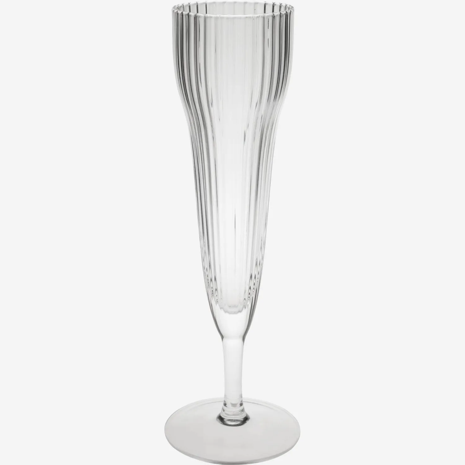Flûte à champagne en verre - Transparent