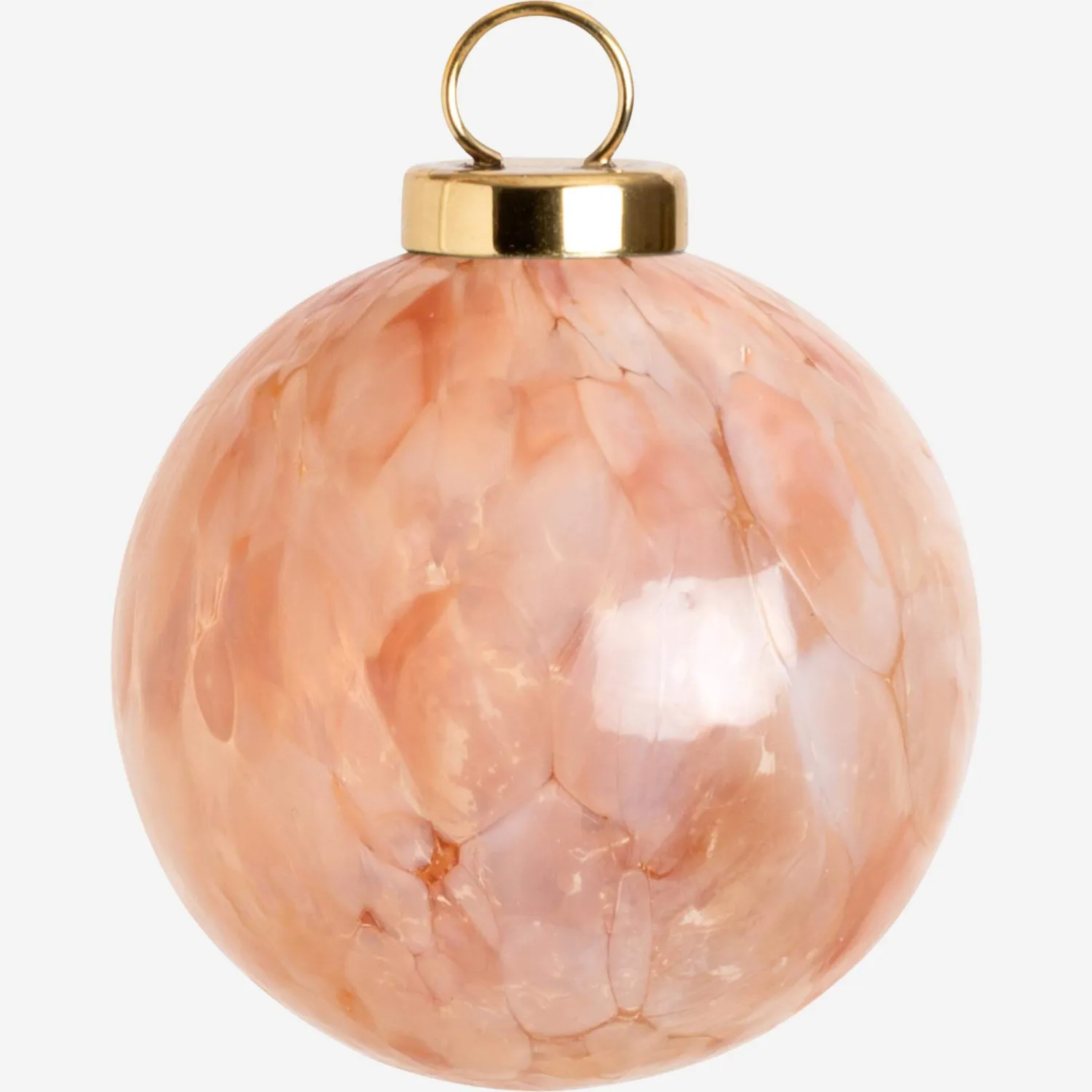 Décoration de Noël - Boule en verre - Beige