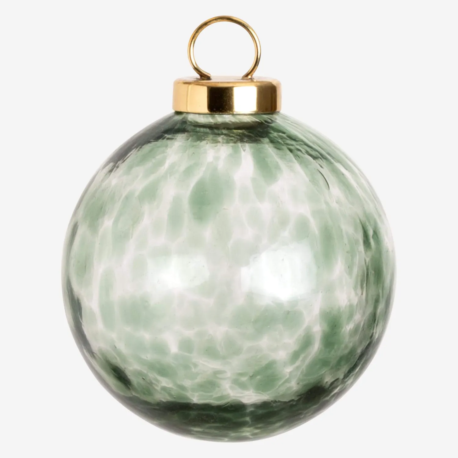 Décoration de Noël - Boule en verre - Vert - 1