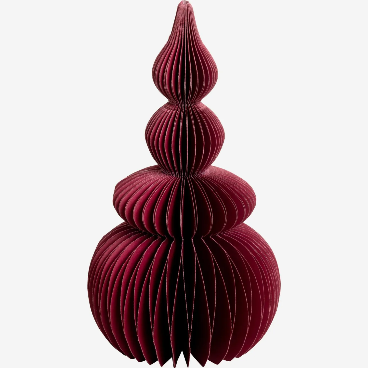 Décoration de Noël - Sapin en papier plié à poser - Rouge