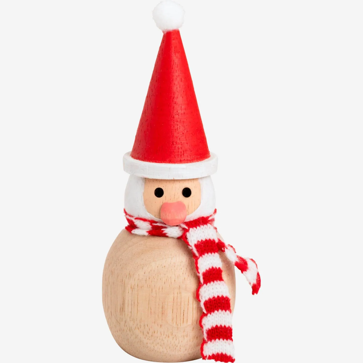 Décoration de Noël - Bonhomme de neige à poser en bois - Naturel