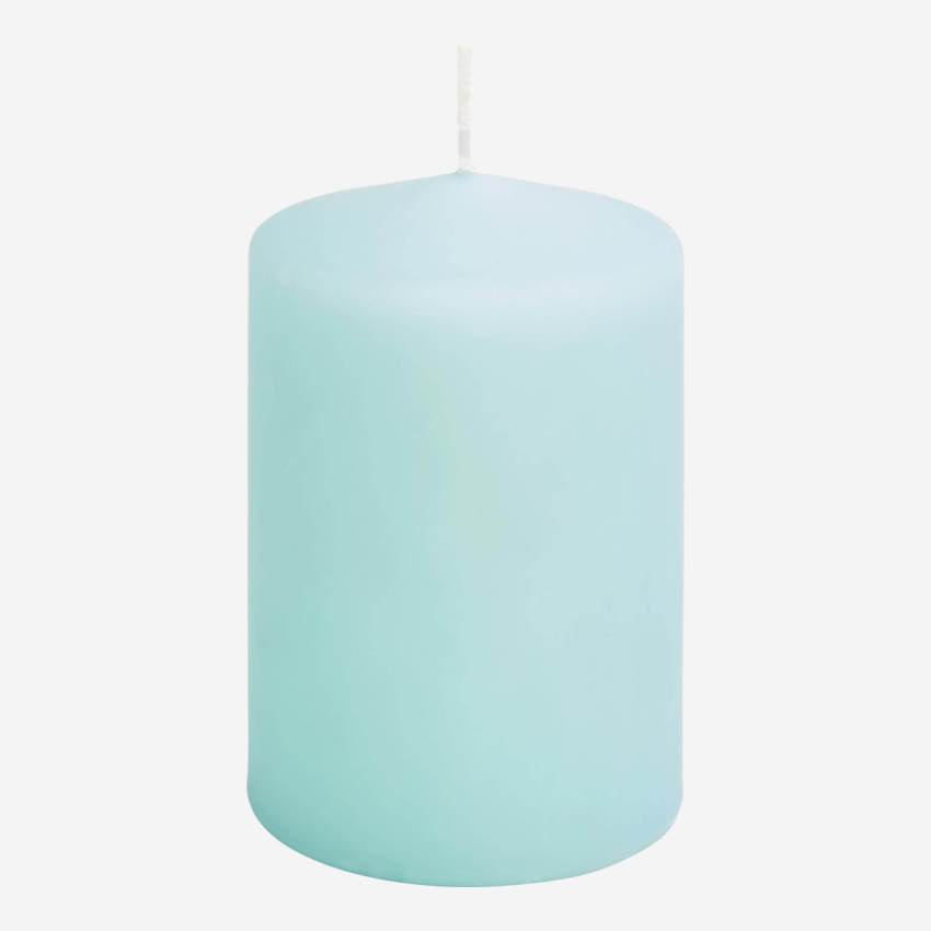 Cylindrical candle 10cm, blue