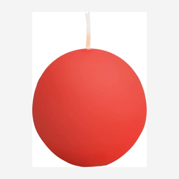 Ball candle 6cm, red