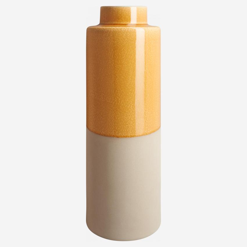 Vase made of ceramic 41cm, orange