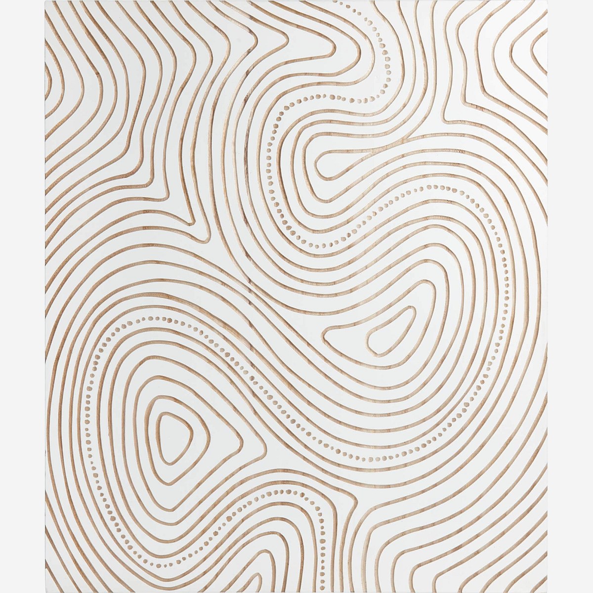 Imura - Wanddekoration aus Holz, weiß - Habitat