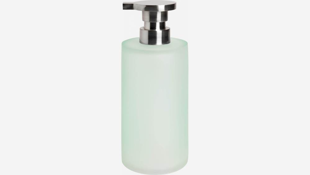 Soap dispenser made in polyresin , sea-green