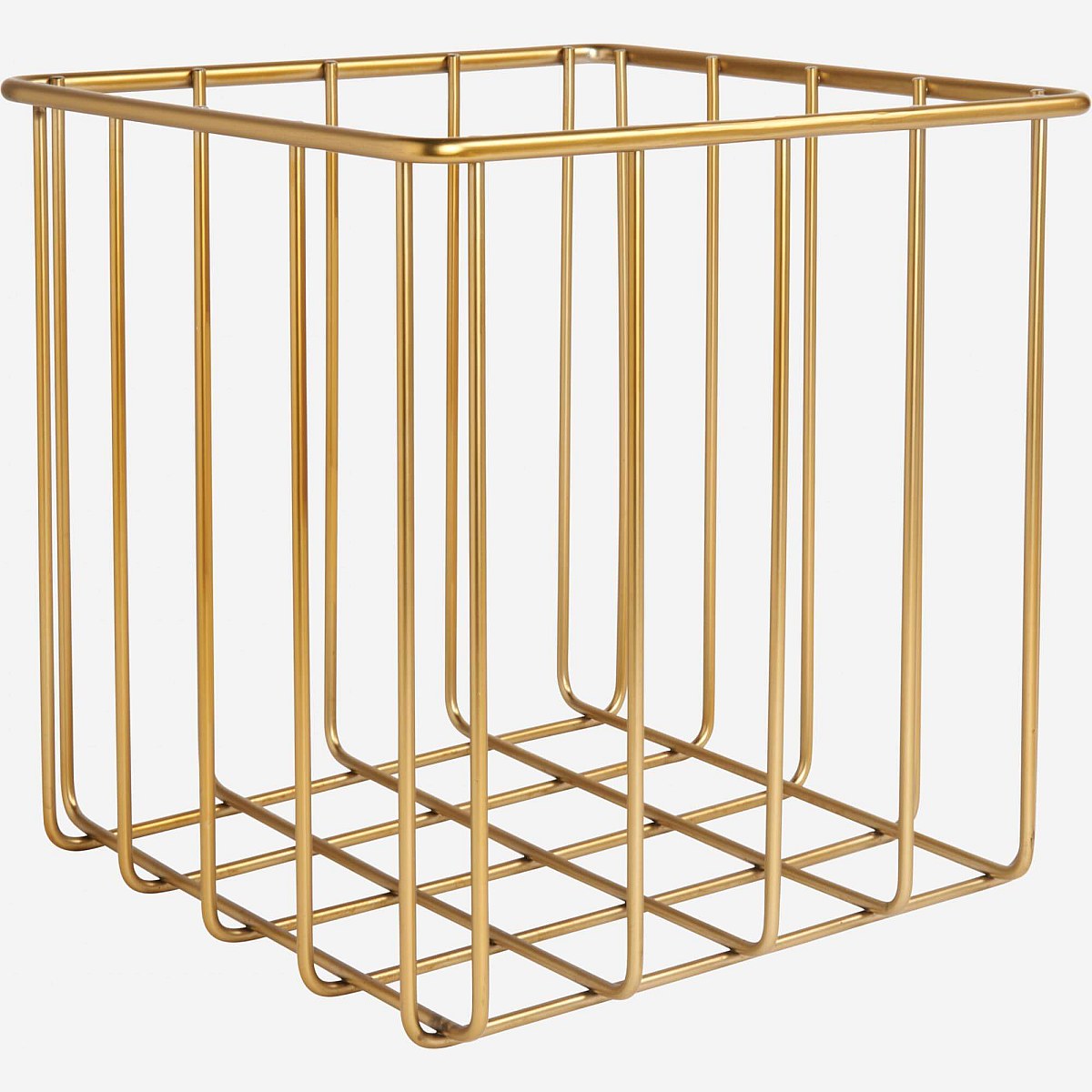 Jeanne - Cesta 37cm de metal dorado - Habitat