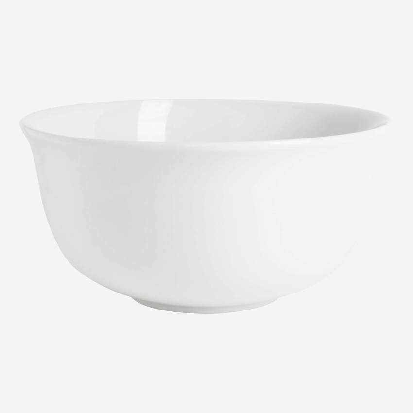 Mixing bowl in porcelain, white 28cm