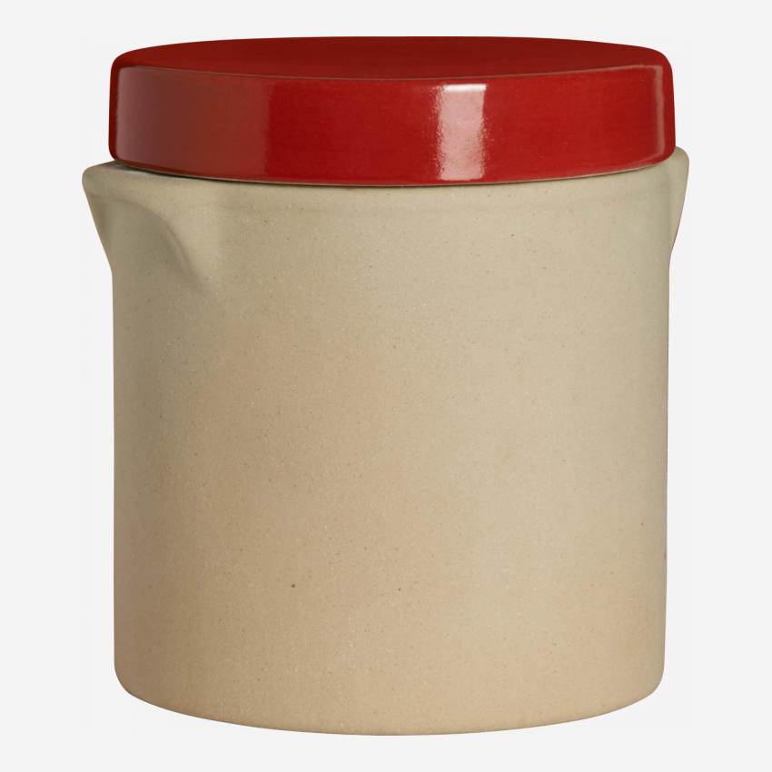 Box made in sandstone - 0,5L, natural and red