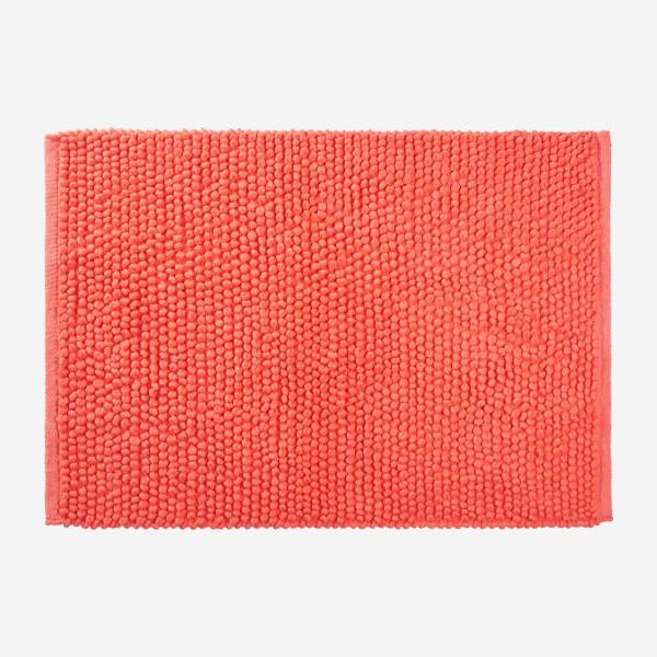 Bath mat made of cotton 50x80cm, coral