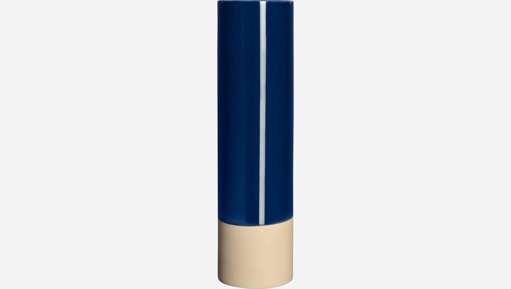 Vase made of ceramic 35cm, dark blue