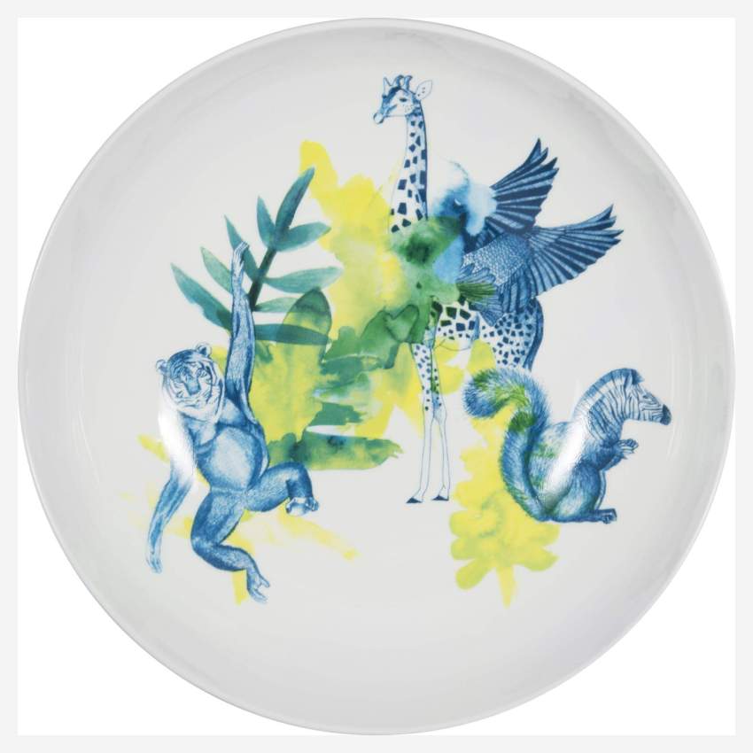 Luna Patterned Porcelain Salad Bowl D24cm 