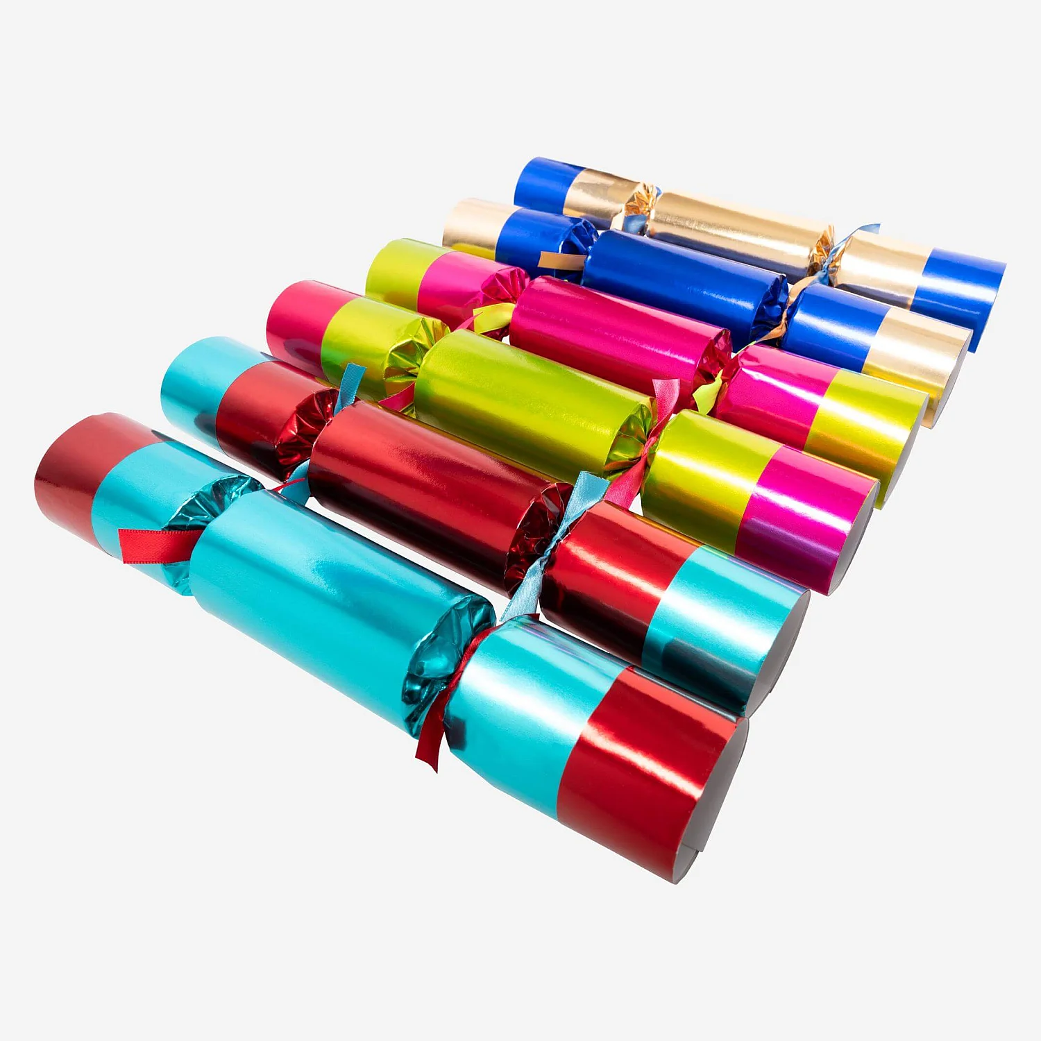 Décoration de Noël - Lot de 6 crackers traditionnels faits main - Multicolore - 3