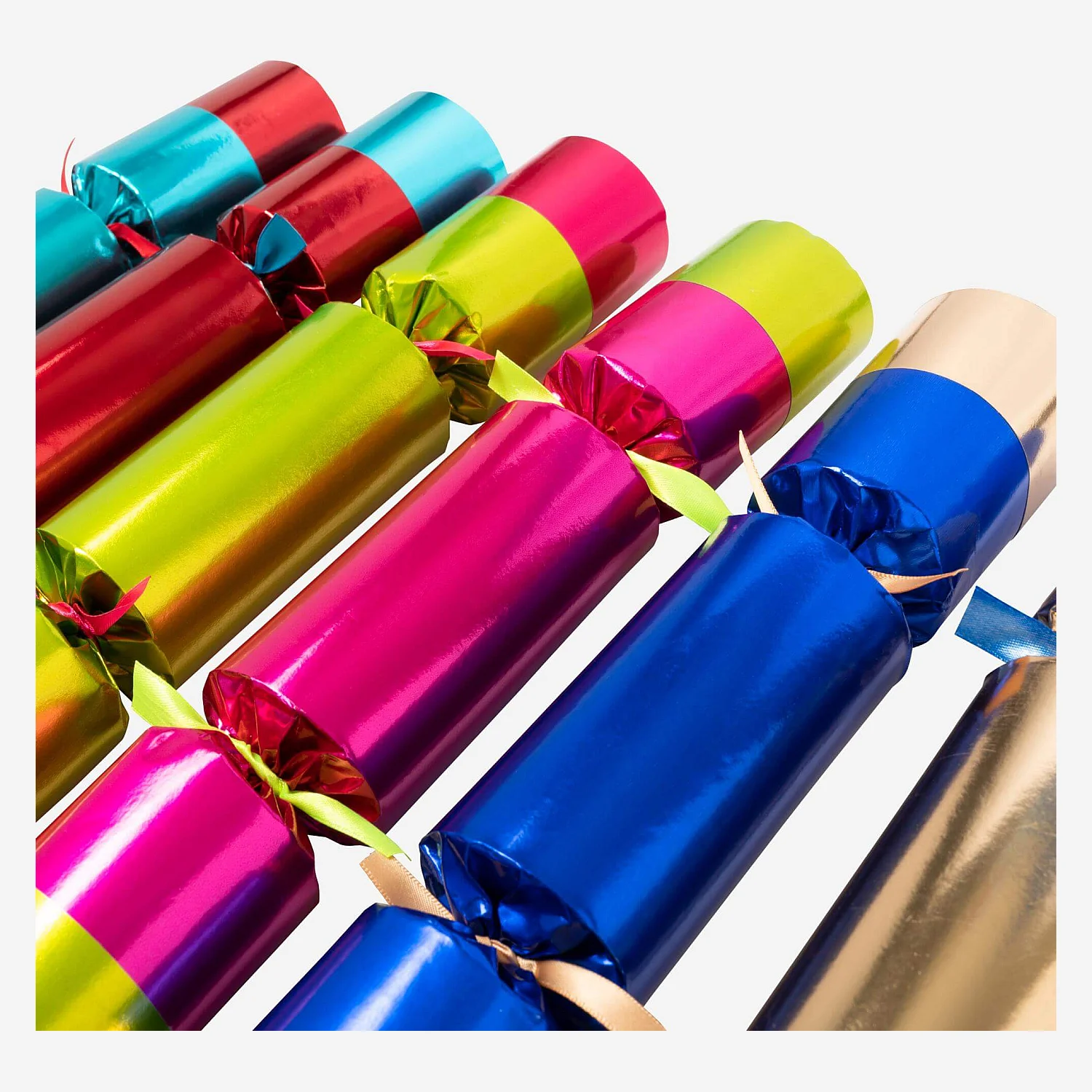 Décoration de Noël - Lot de 6 crackers traditionnels faits main - Multicolore - 4