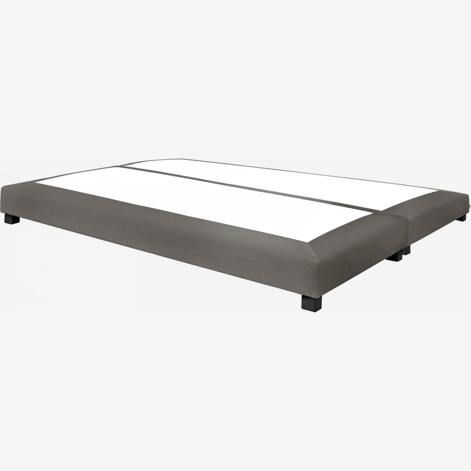 Sommier à lattes en tissu - 2 x 90 x 200 cm - Taupe