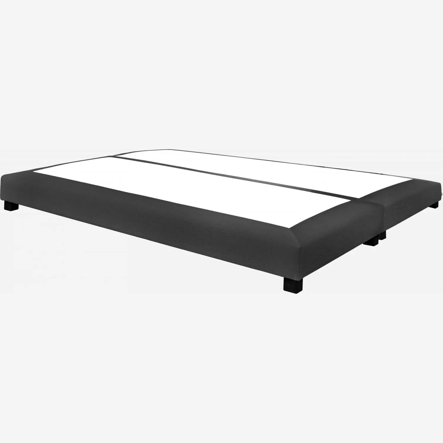 Sommier à lattes en tissu - 2 x 80 x 200 cm - Anthracite