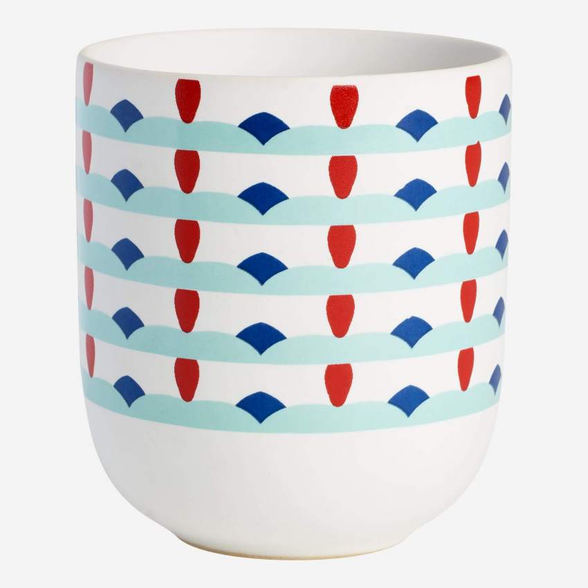 Tasse en Porcelaine - Motif bleu - design by Floriane Jacques