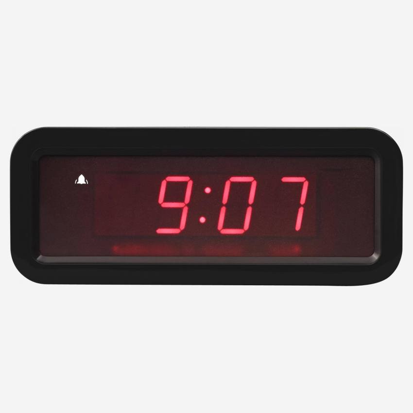 Holographic black Alarm clock