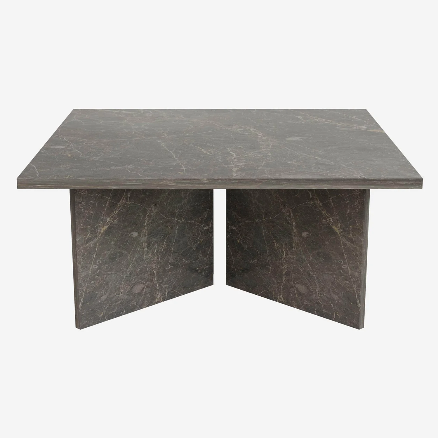 Table basse en marbre - Noir - 1