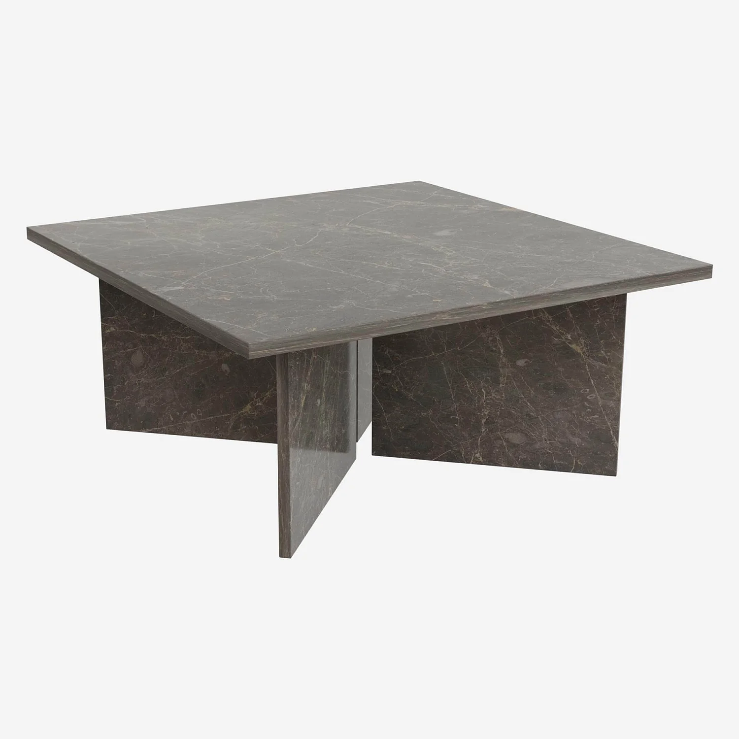 Table basse en marbre - Noir - 2