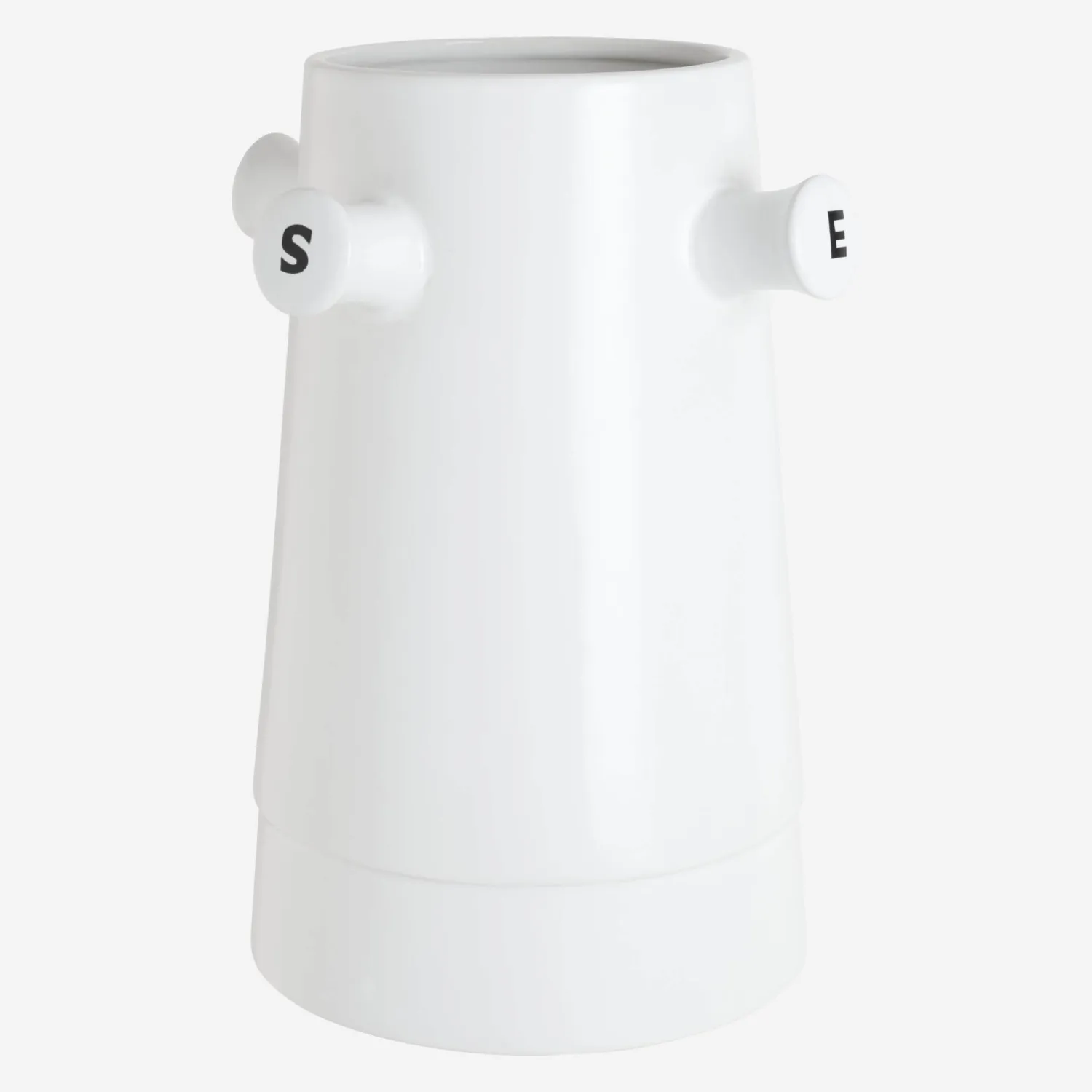 Vase  en dolomite - 24 x 31 cm - Blanc - Design by Geneviève Bianchimani - 1
