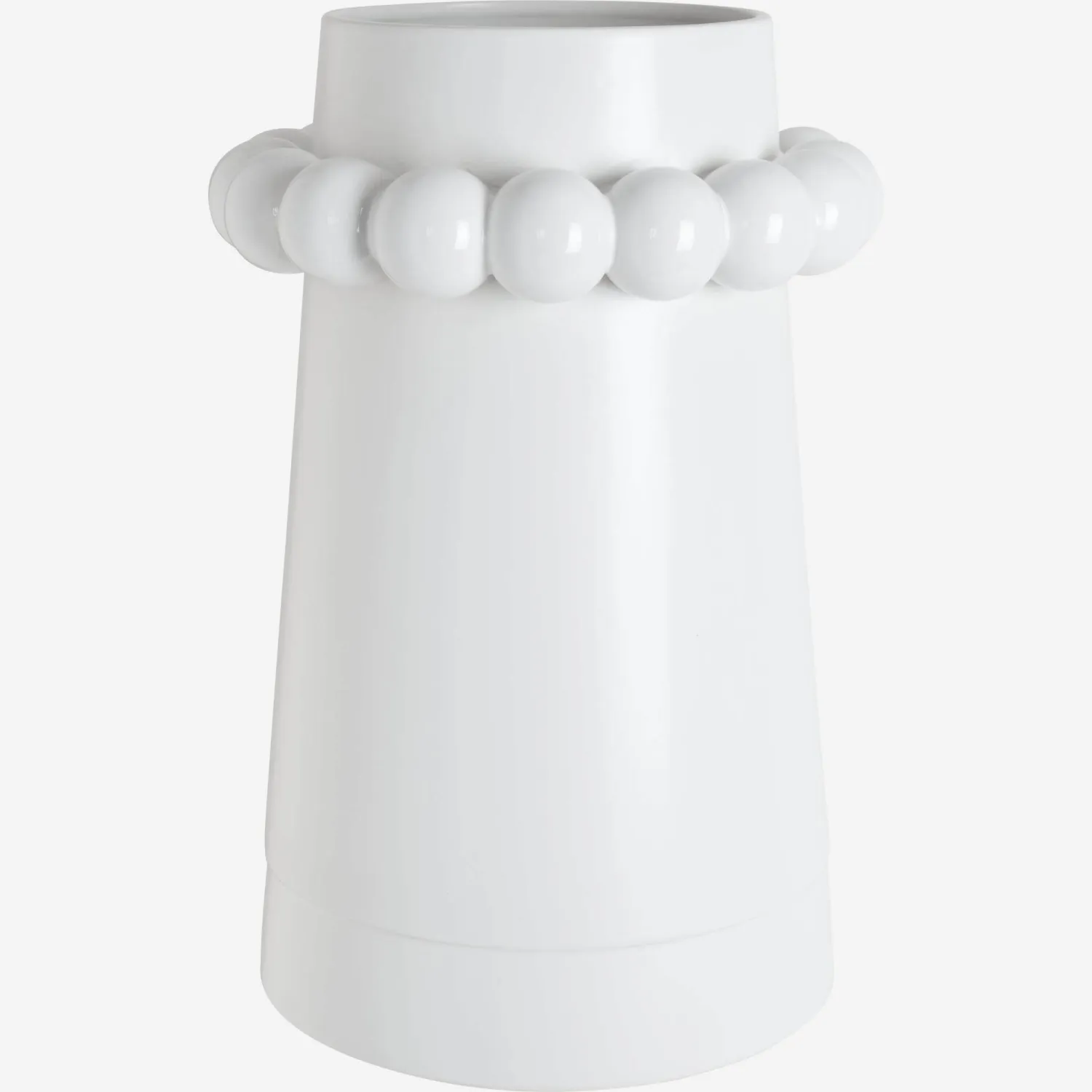 Vase en dolomite - 26 x 38 cm - Blanc - Design by Geneviève Bianchimani