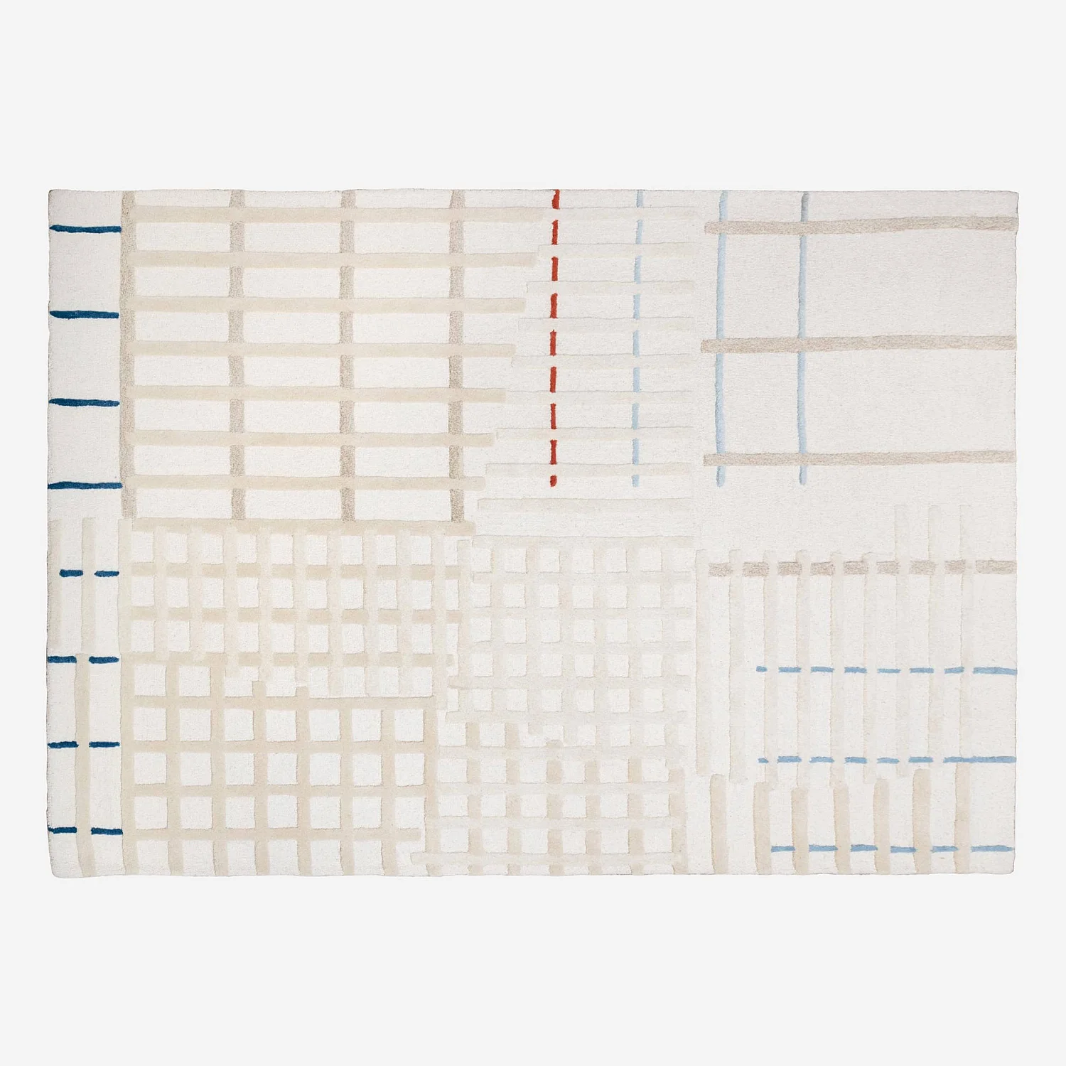 Getufteter Teppich aus Wolle - 240 x 170 cm - Beige - Design by Floriane Jacques - 2