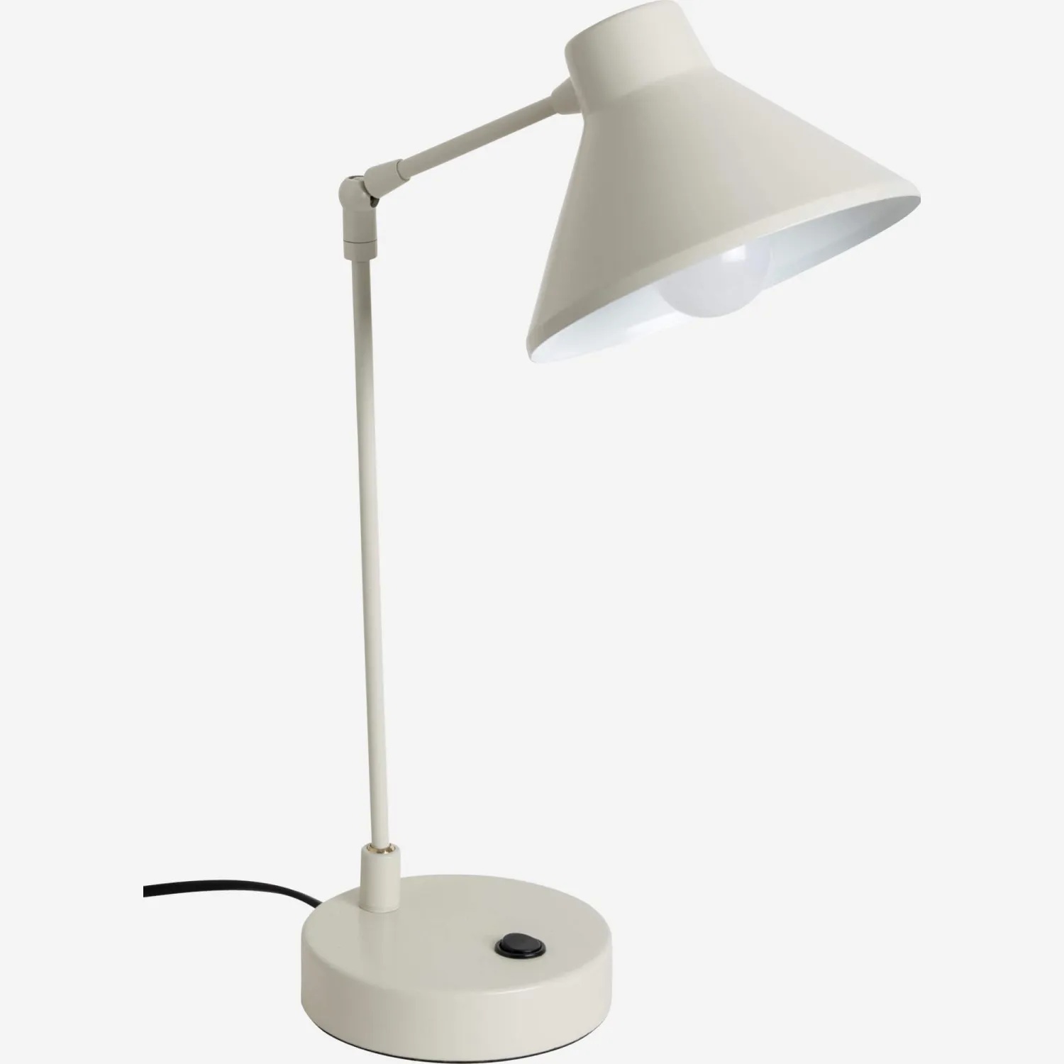 Lampe de bureau en métal - 24 x 42 cm - Beige - Design by Ross Menuez