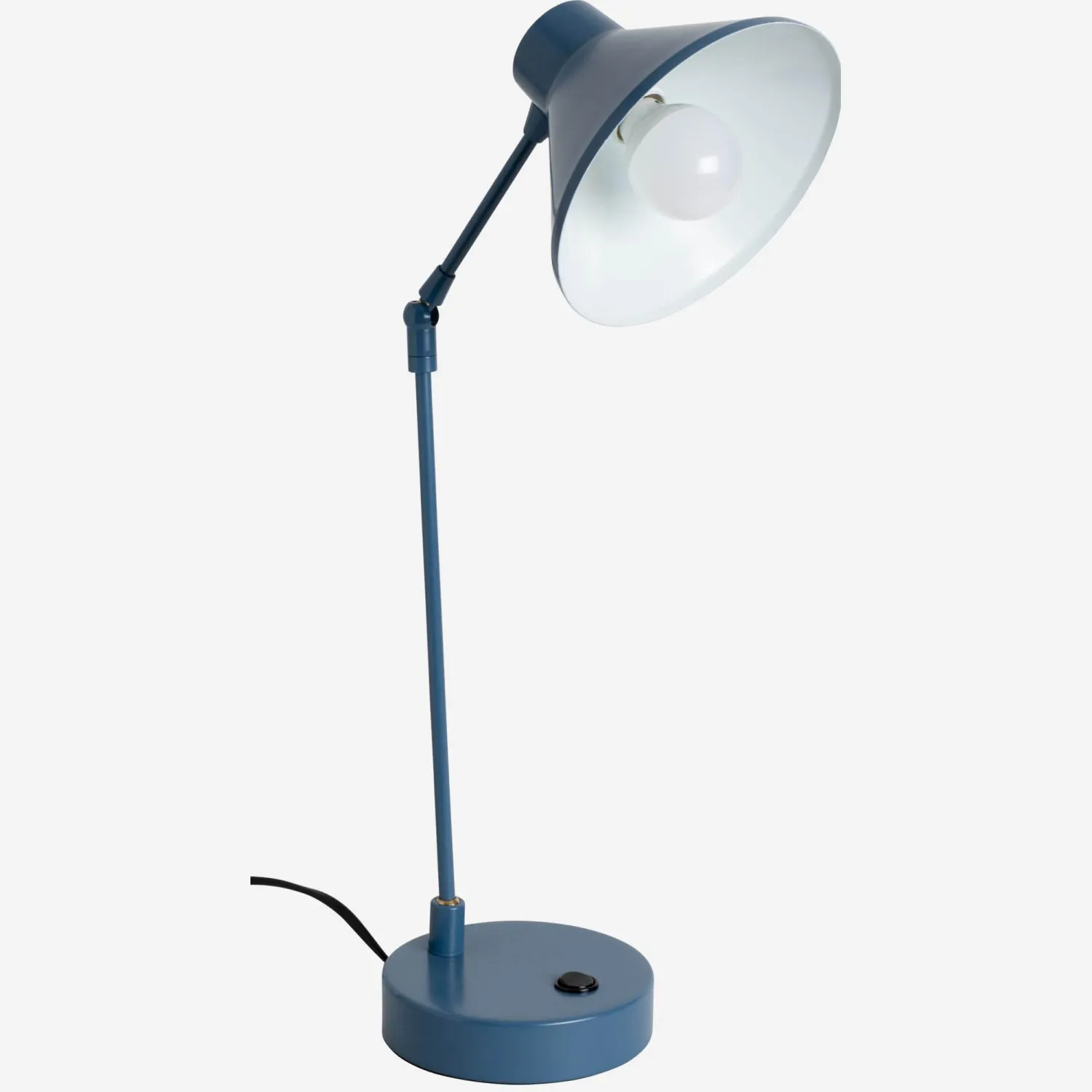 Lampe de bureau en métal - 24 x 42 cm - Bleu - Design by Ross Menuez